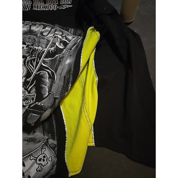 2017 Red River Memorial Day run HI-VIS Cut Off Button Up Vest LG - Picture 7 of 7